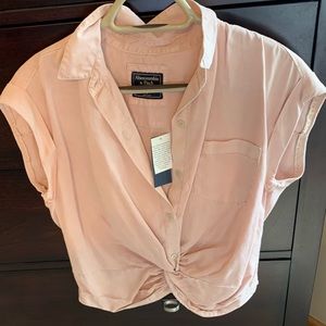 Abercrombie top!Blush pink,NWT,small,ASUMMER MUST!